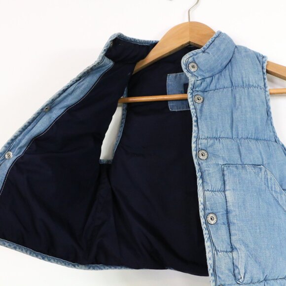 *Baby Gap Denim Puffer Vest - Picture 5 of 8